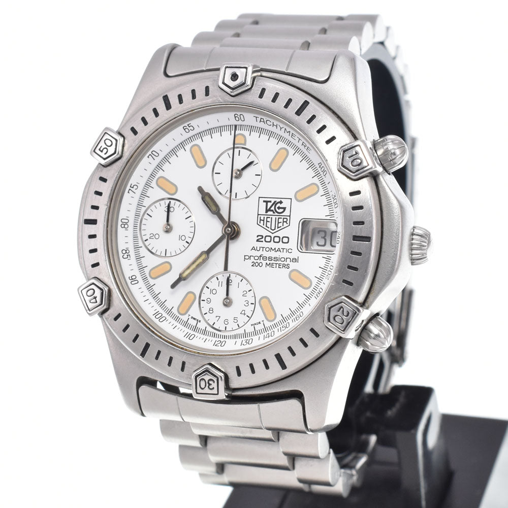 TAG HEUER 2000 Professional 169.806 Chronograph white Dial Automatic Men's
 Watch J#149924