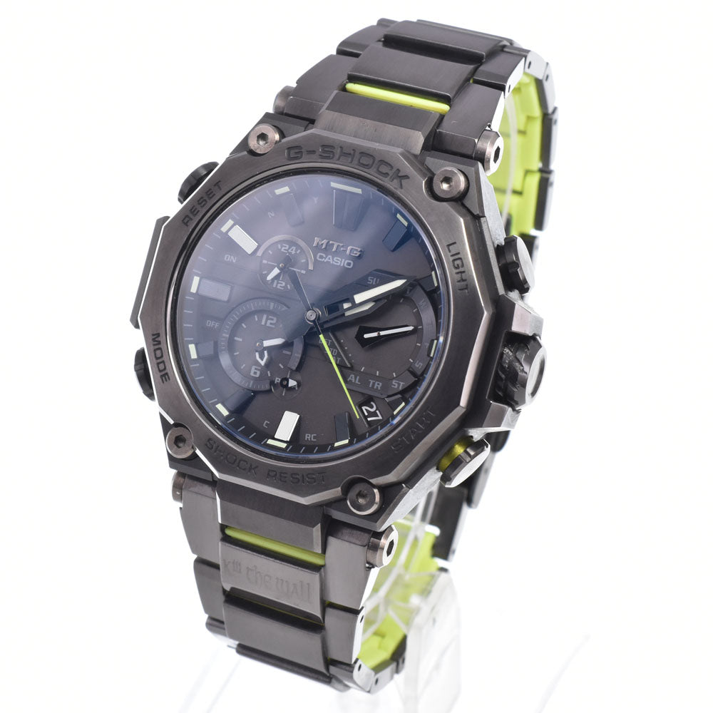 with paper CASIO G-SHOCK MT-G MTG-B2000SKZ-1AJR SANKUANZ model black Dial Radio Sync Solar Men's
 Watch E#149929