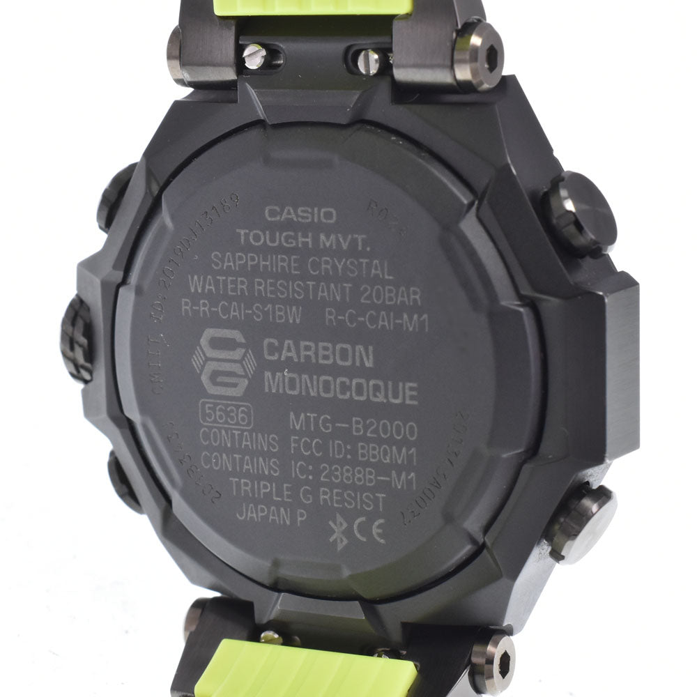 with paper CASIO G-SHOCK MT-G MTG-B2000SKZ-1AJR SANKUANZ model black Dial Radio Sync Solar Men's
 Watch E#149929