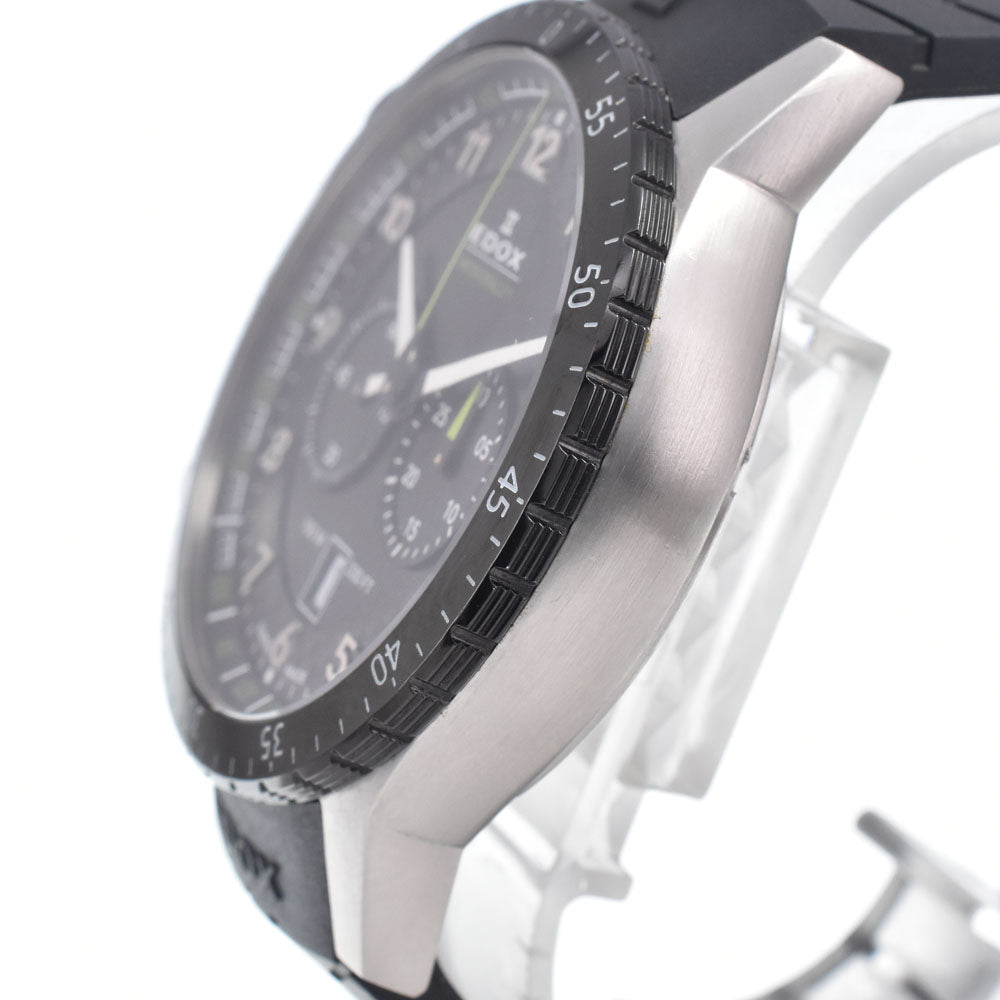 with paper EDOX Chrono Rally 1 10305-3NV-NV Chronograph Date black Dial Quartz Men's
 Watch G#149930
