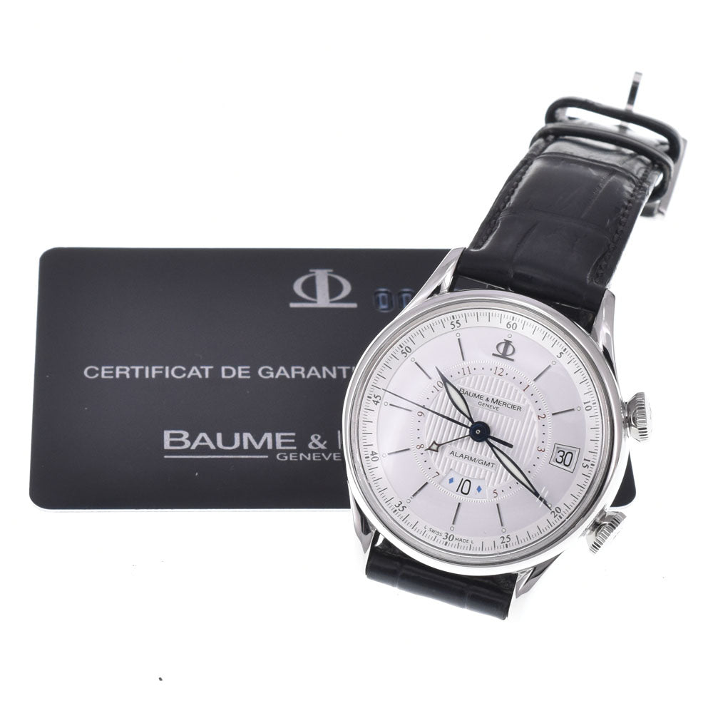 with paper Baume & Mercier Classima Executive M0A08700 GMT alarm Silver Dial Automatic Men's
 Watch H#149939