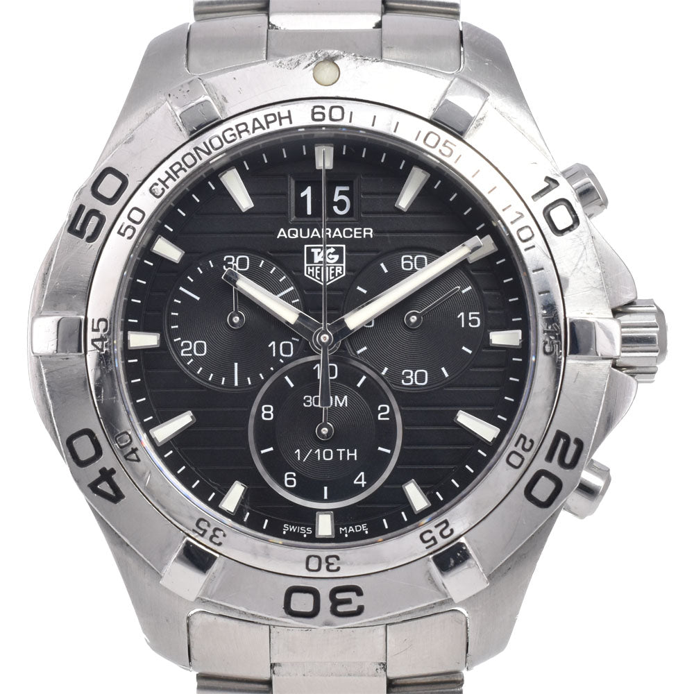 TAG HEUER Aqua racer CAF101E Grand Date Chronograph black Dial Quartz Men's
 Watch J#149941