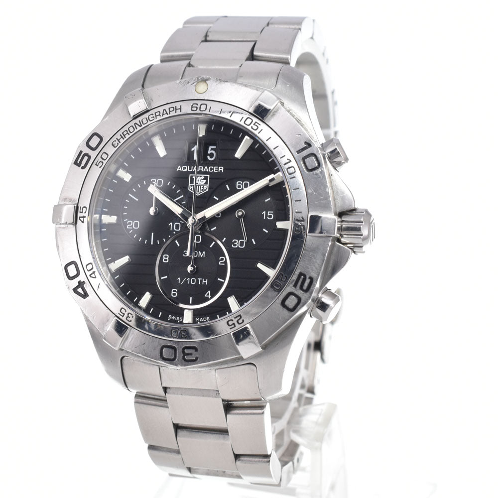 TAG HEUER Aqua racer CAF101E Grand Date Chronograph black Dial Quartz Men's
 Watch J#149941