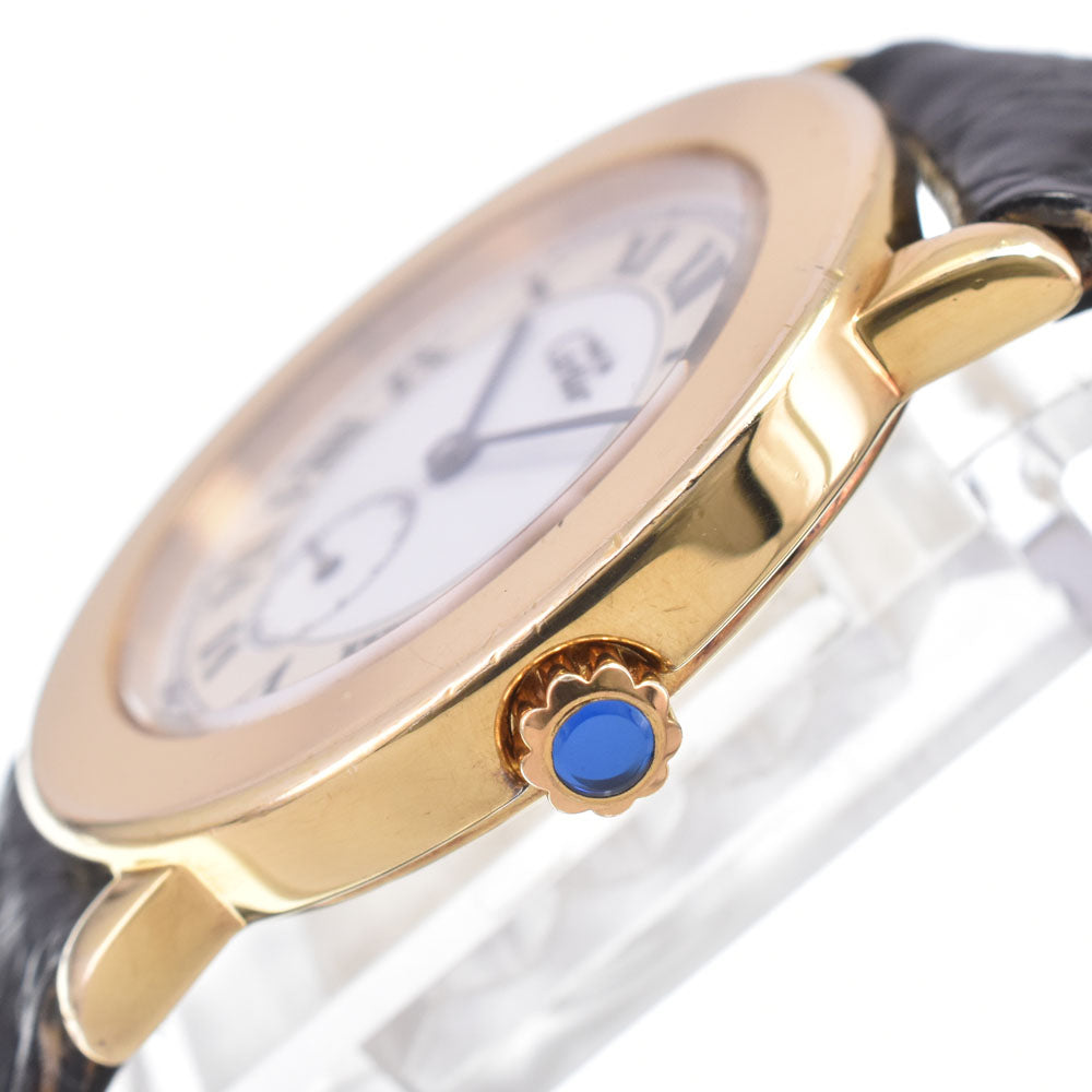 with paper CARTIER Mastrond LM W100 Small second white Dial Quartz Ladies
 Watch E#149955