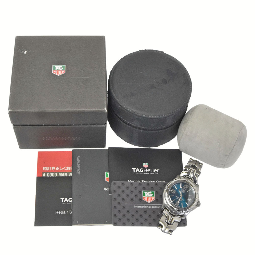 with paper TAG HEUER Link WT1119.BA0551 Date Limited to 1000 pieces worldwide green Dial Quartz Men's
 Watch G#149957