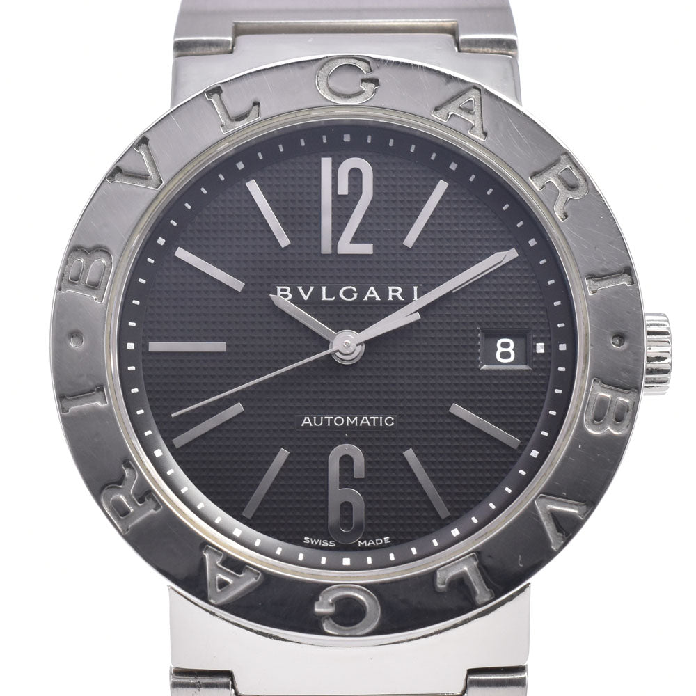 with paper BVLGARI Bvlgari Bvlgari BB38SS AUTO Date black Dial Automatic Men's
 Watch G#149959