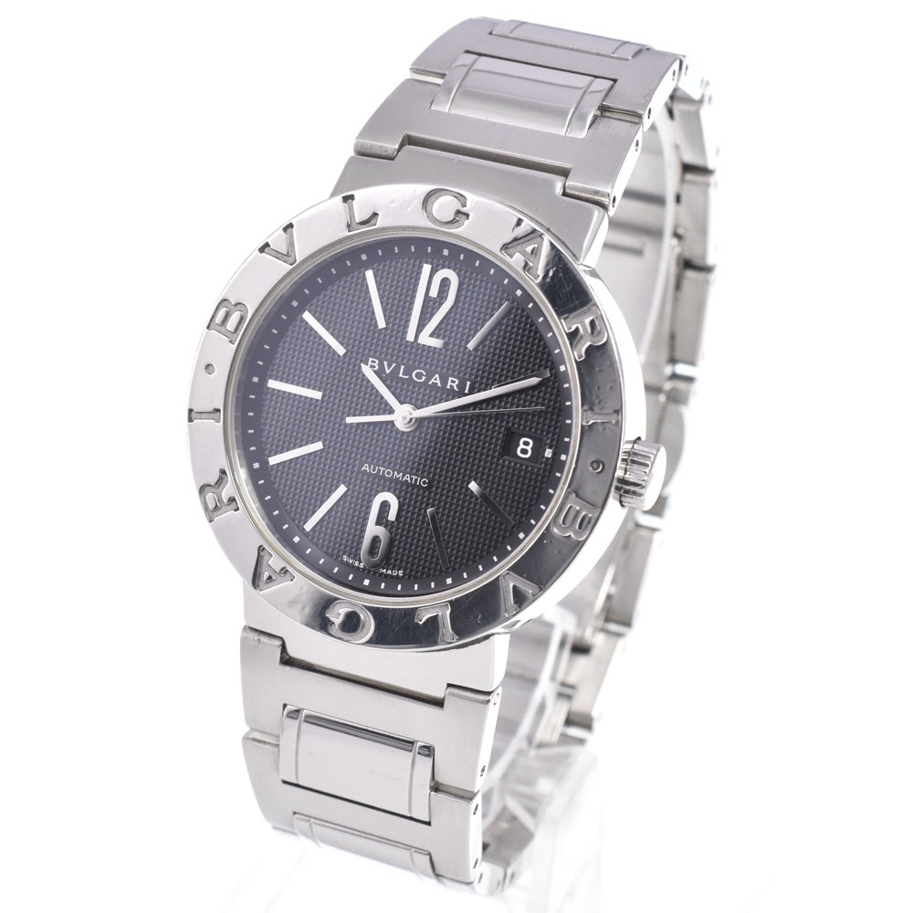 with paper BVLGARI Bvlgari Bvlgari BB38SS AUTO Date black Dial Automatic Men's
 Watch G#149959