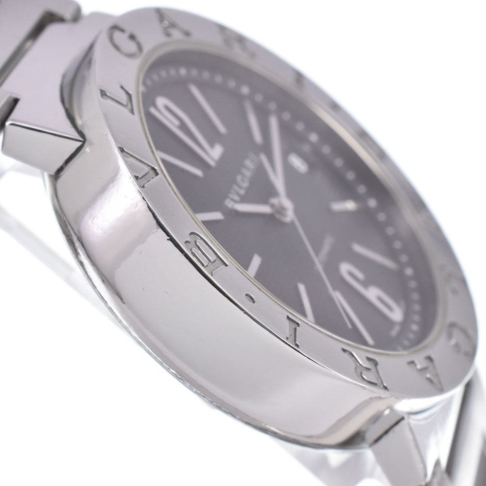 with paper BVLGARI Bvlgari Bvlgari BB38SS AUTO Date black Dial Automatic Men's
 Watch G#149959