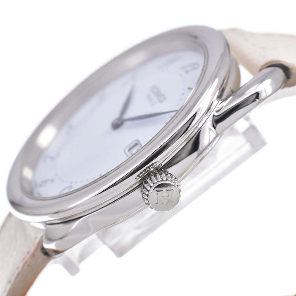 HERMES Arceau AR5.710 Date white Dial Quartz Men's Watch G#149962