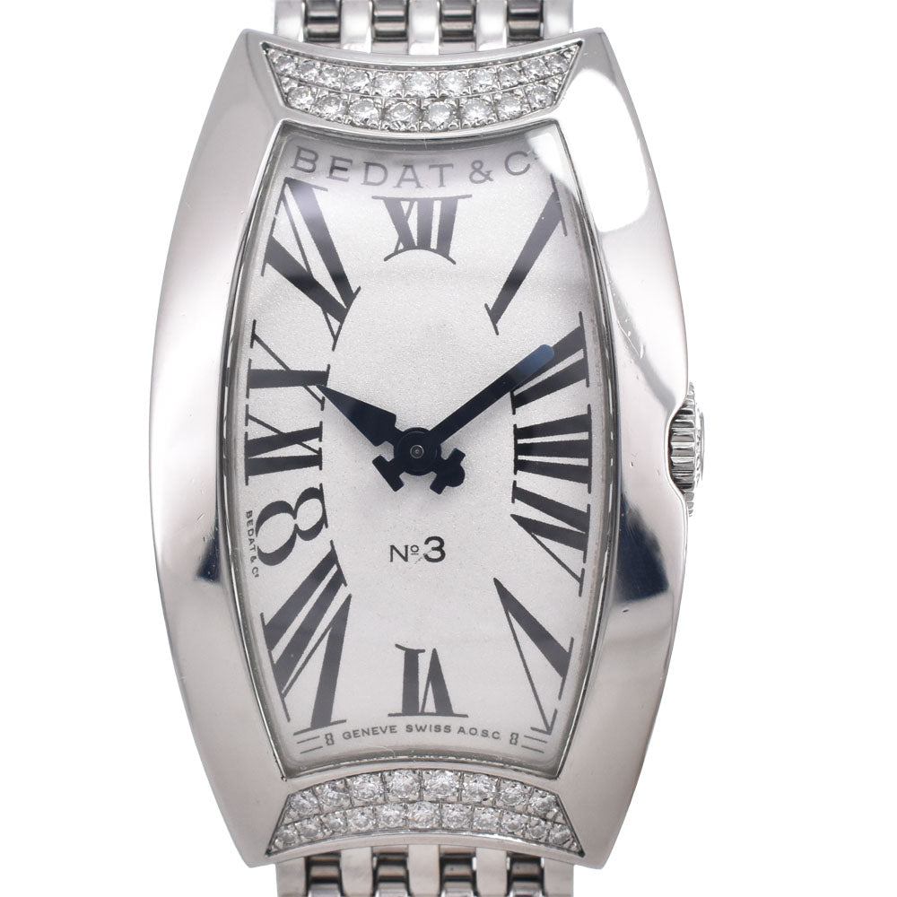 BEDAT&Co NO.3 384.021.600 Diamond Bezel Silver Dial Quartz Ladies
 Watch J#149970