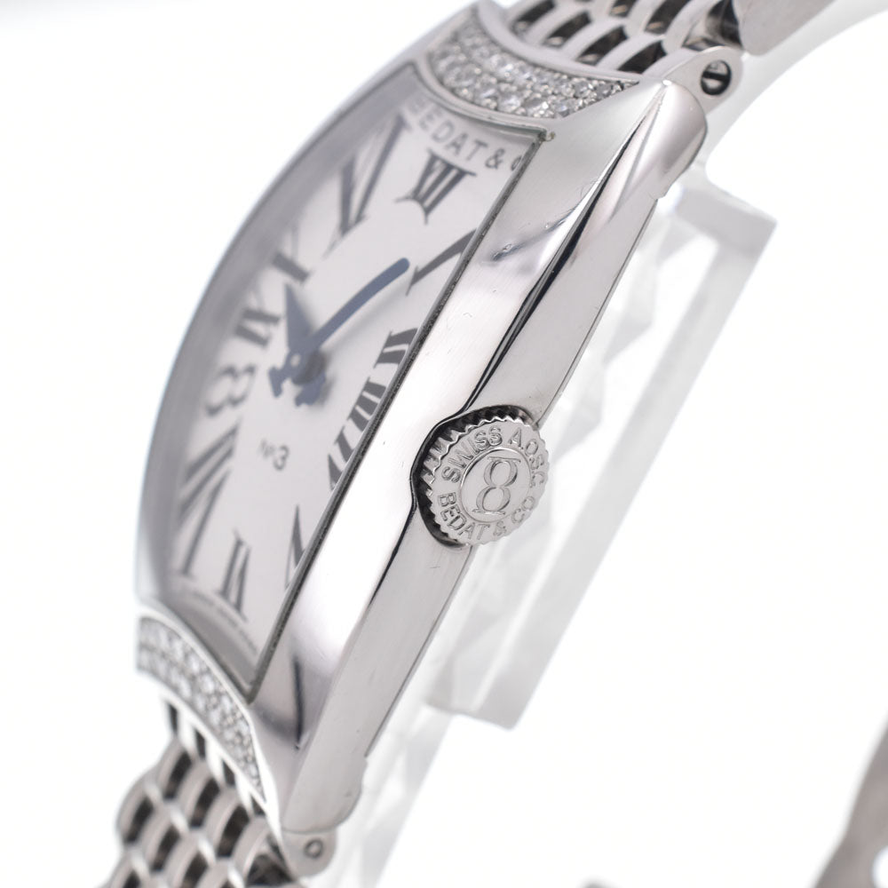 BEDAT&Co NO.3 384.021.600 Diamond Bezel Silver Dial Quartz Ladies
 Watch J#149970