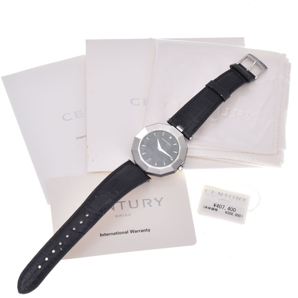 with paper CENTURY Plat Imtime Egos 606.7.X.50I.11.CYM Date black Dial Quartz Men's
 Watch G#149973