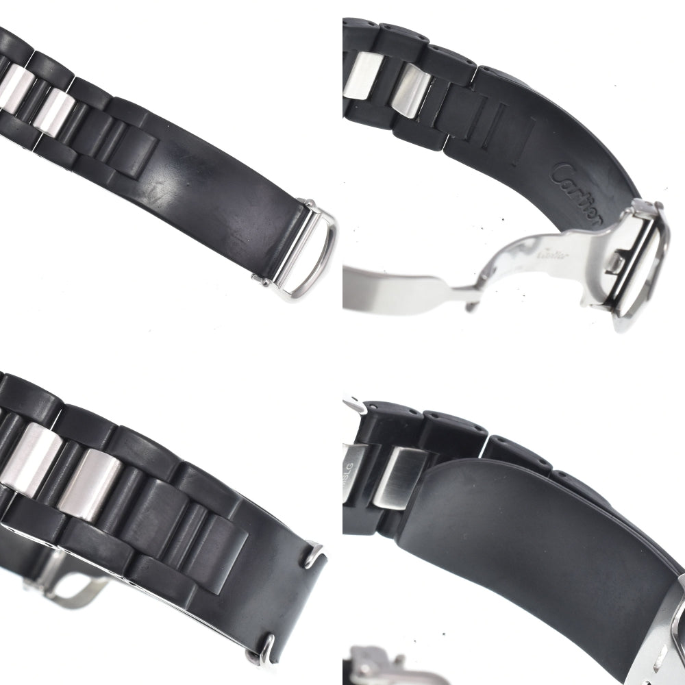 CARTIER Must21 CHRONOSCAPH LM W10125U2 Chronograph Date Black / Silver Dial Quartz Men's
 Watch H#149986