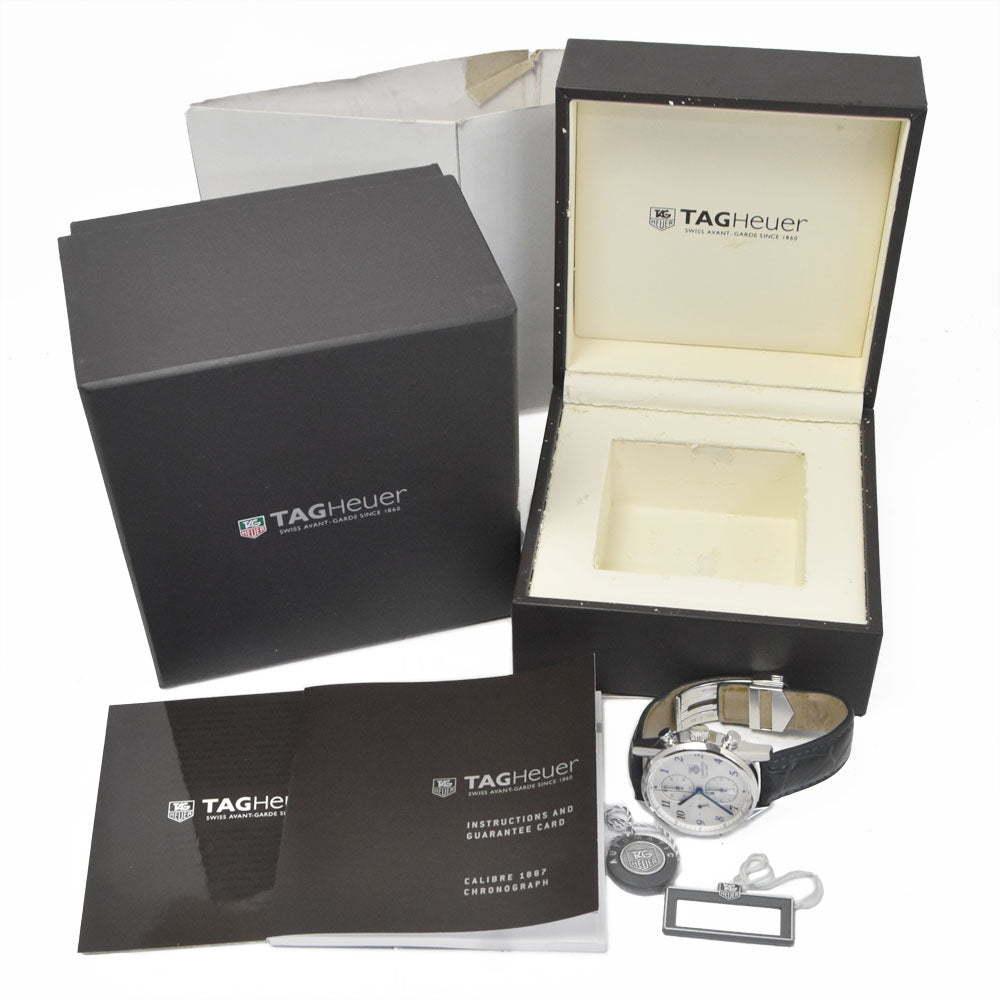 TAG HEUER Carrera CAR2114.FC6292 Chronograph Silver Dial Automatic Men's
 Watch J#149992
