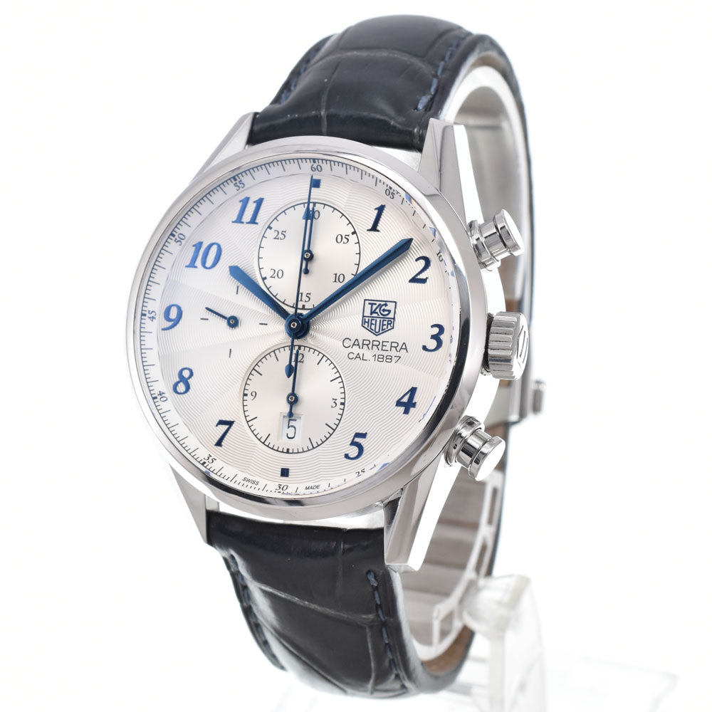 TAG HEUER Carrera CAR2114.FC6292 Chronograph Silver Dial Automatic Men's
 Watch J#149992