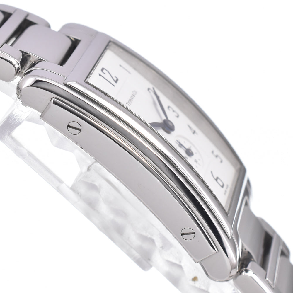 with paper TIFFANY&Co. ground 19291316 Small second white Dial Quartz Ladies
 Watch J#149993