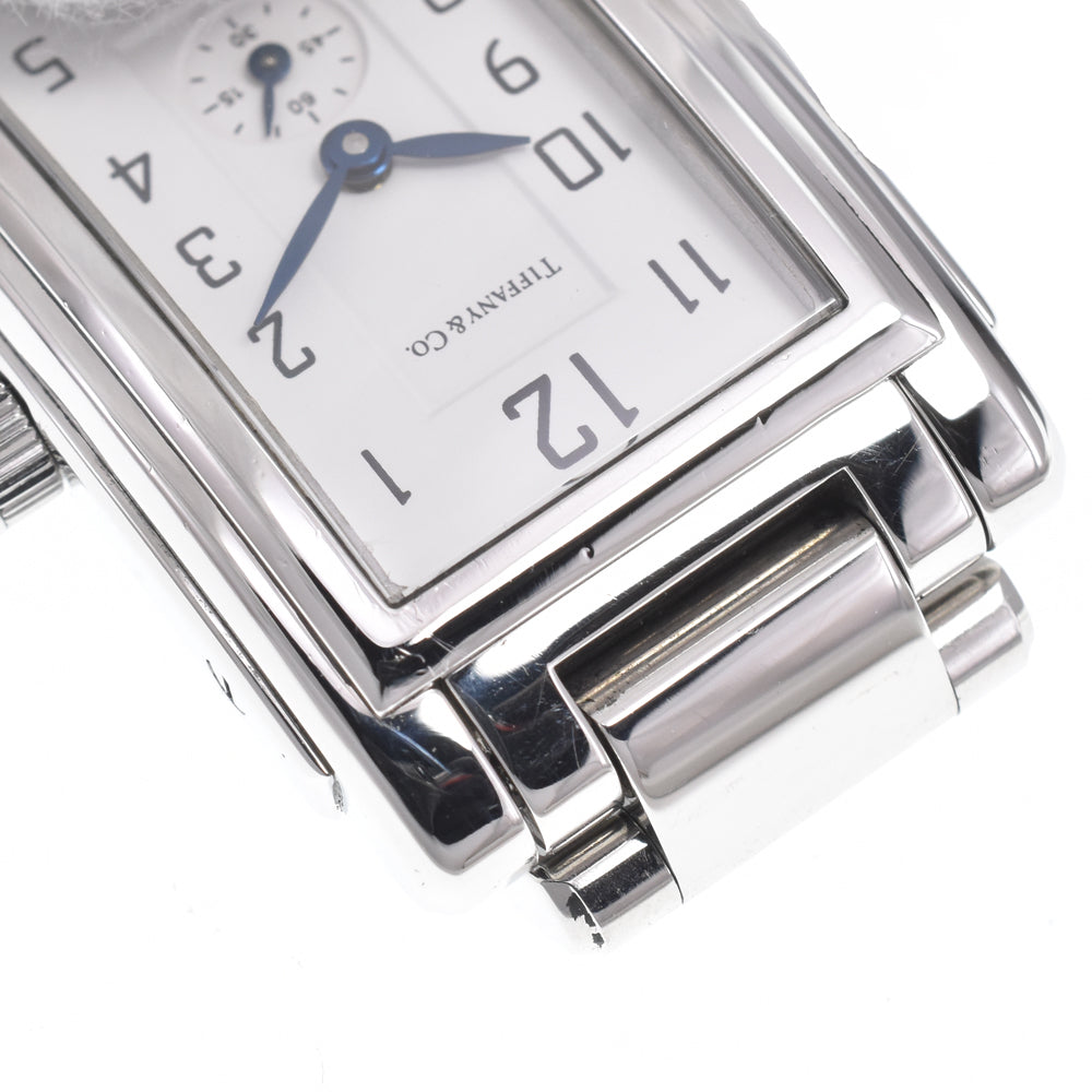 with paper TIFFANY&Co. ground 19291316 Small second white Dial Quartz Ladies
 Watch J#149993