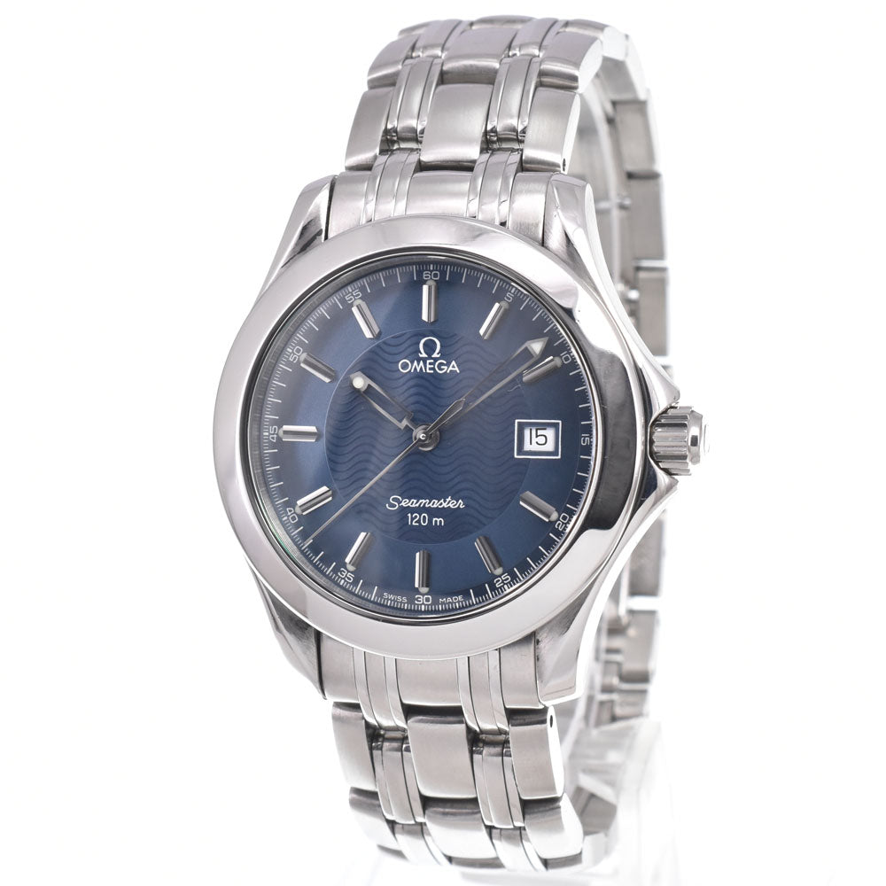 OMEGA Seamaster 2511.81 120m Date blue Dial Quartz Men's
 Watch J#149995