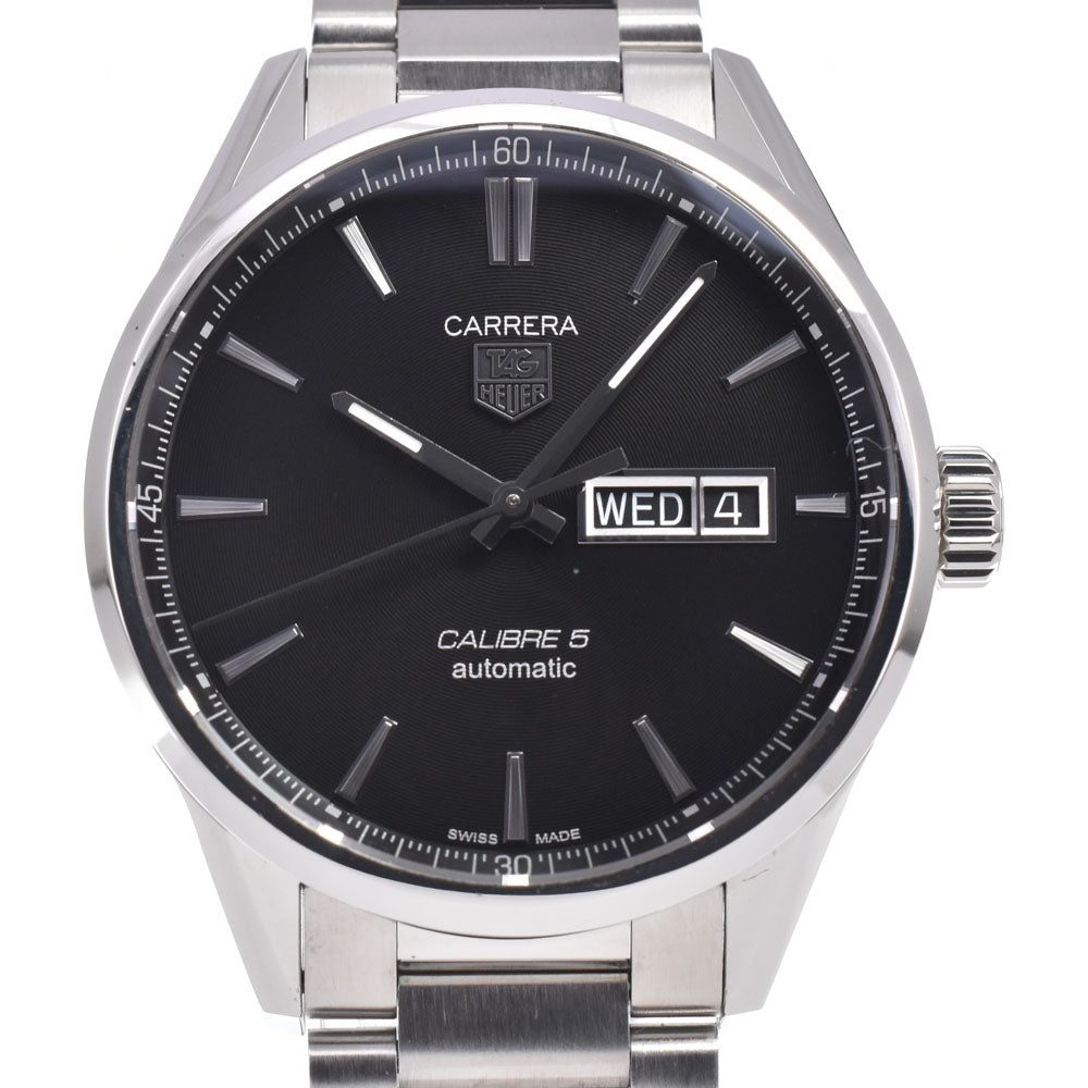 with paper TAG HEUER Carrera Caliber 5 WAR201A-1 Day date black Dial Automatic Men's
 Watch J#149996