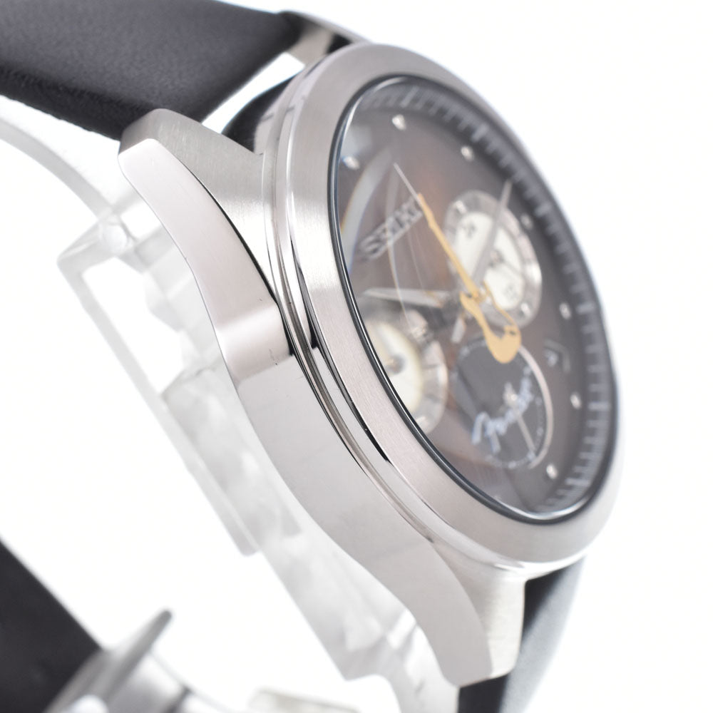 with paper SEIKO Fender Stratocaster IEI51318002 70th Anniversary Caliber 8T Brown Dial Quartz Men's
 Watch H#149997