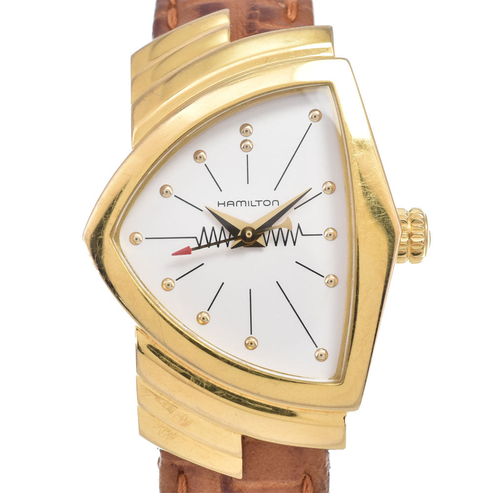 with paper HAMILTON Ventura H241010 white Dial Quartz Ladies
 Watch H#149999