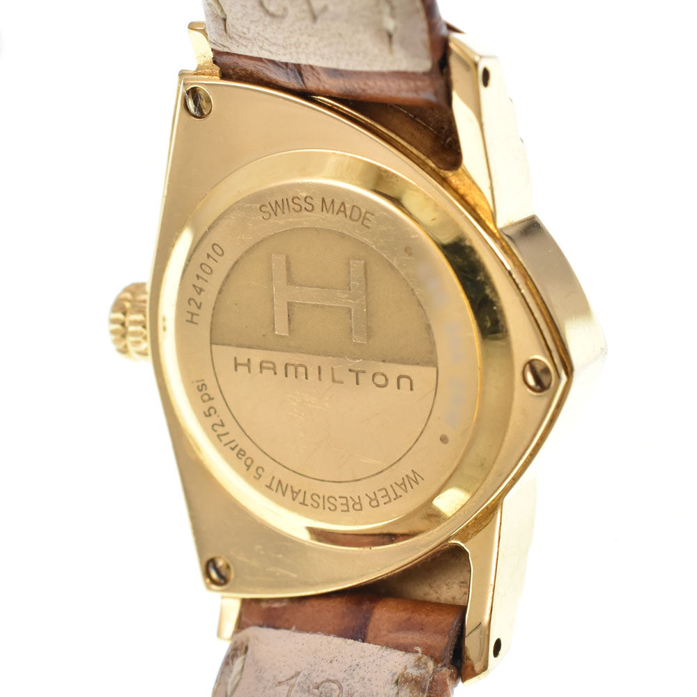 with paper HAMILTON Ventura H241010 white Dial Quartz Ladies
 Watch H#149999