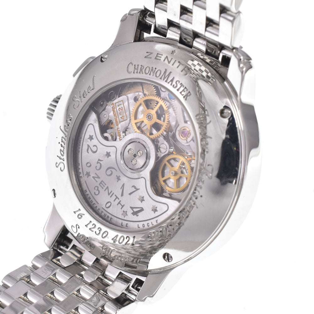 ZENITH El Primero Open Heart 16.1230.4021 diamond bezel chronograph Silver Dial Automatic Men's
 Watch J#150005