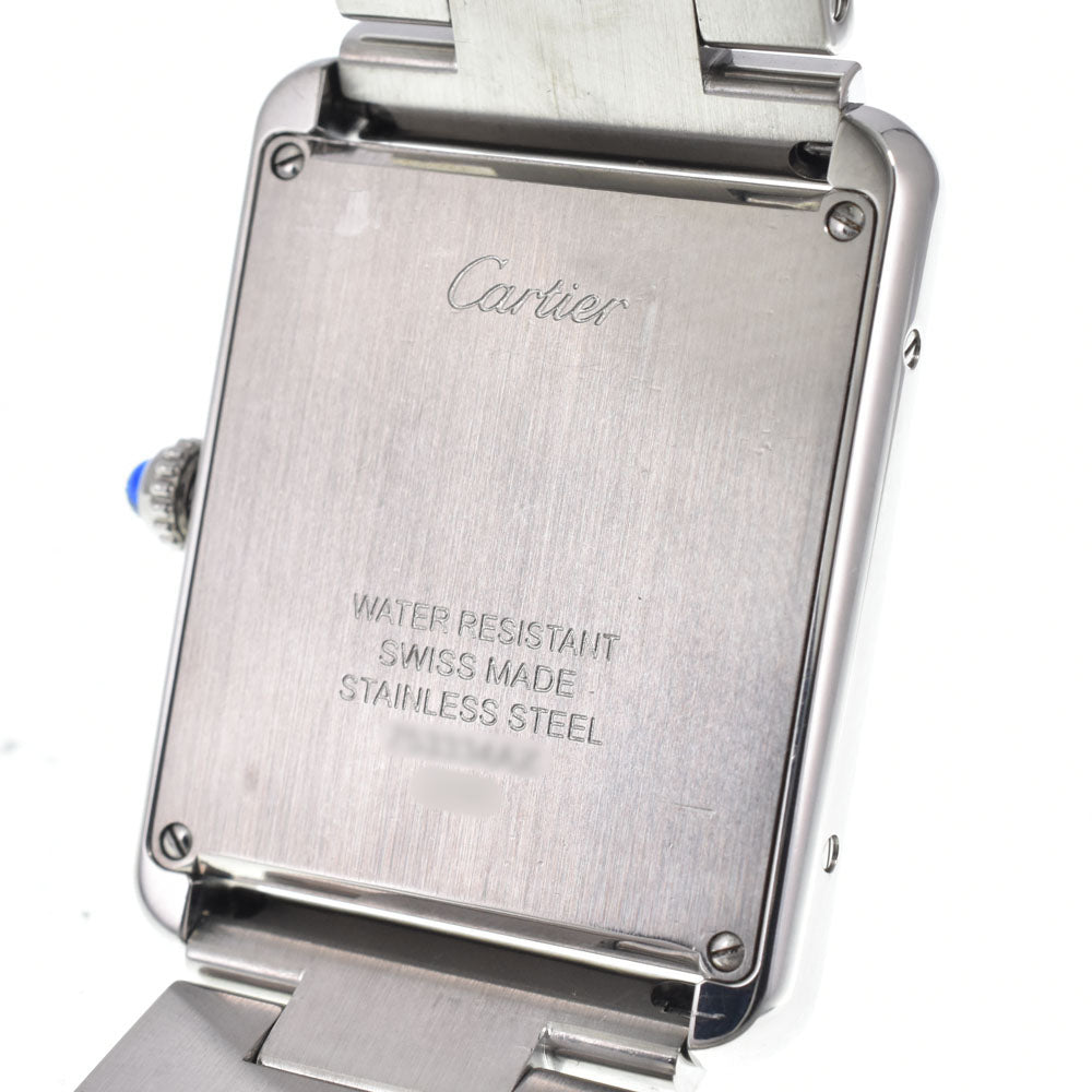 with paper CARTIER Tank solo W5200014 Silver Dial Quartz Men's
 Watch I#150010