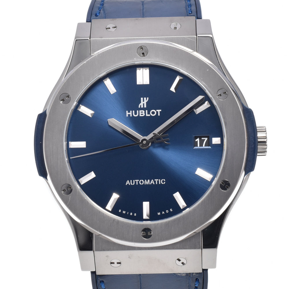 with paper HUBLOT Classic fusion 511.NX.7170.LR blue Dial Automatic Men's
 Watch O#150015