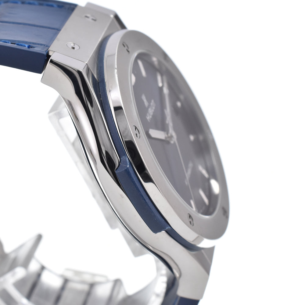 with paper HUBLOT Classic fusion 511.NX.7170.LR blue Dial Automatic Men's
 Watch O#150015