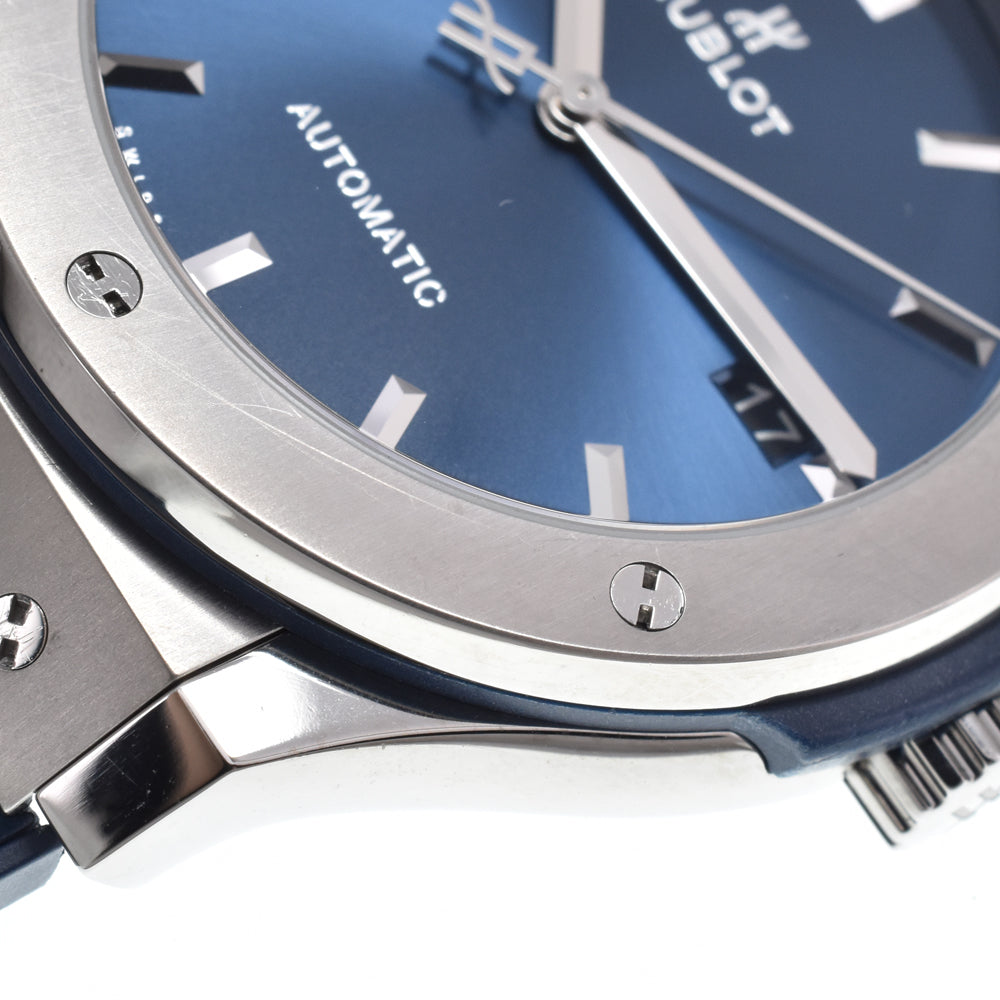 with paper HUBLOT Classic fusion 511.NX.7170.LR blue Dial Automatic Men's
 Watch O#150015