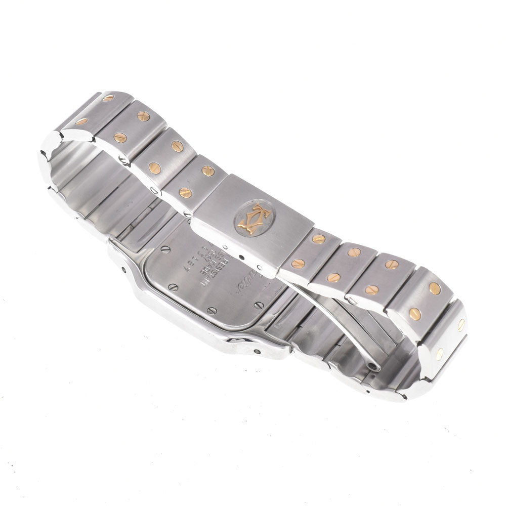 with paper CARTIER Santos Galve SM W20012C4 Stainless Steel/K18YG Ivory Dial Quartz Ladies
 Watch L#150018