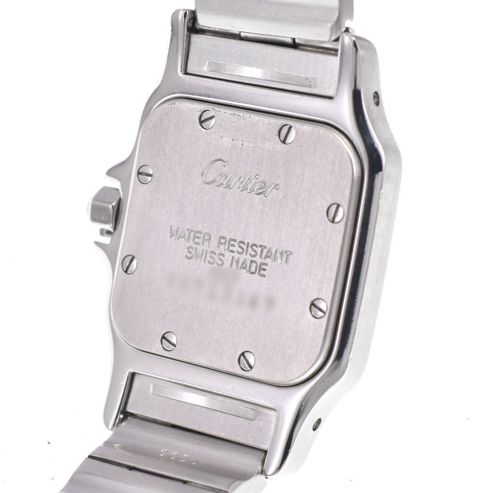 with paper CARTIER Santos Galve SM W20012C4 Stainless Steel/K18YG Ivory Dial Quartz Ladies
 Watch L#150018