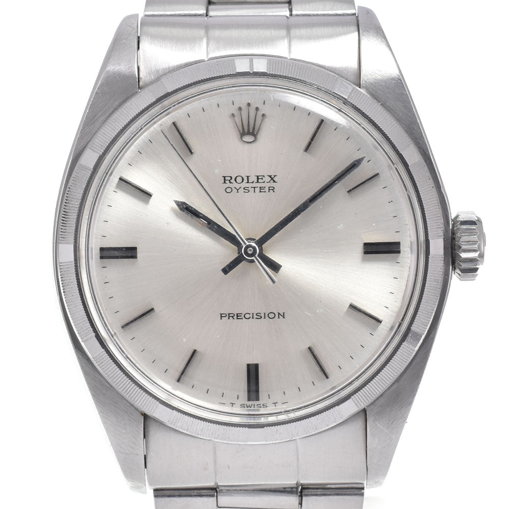 ROLEX Oyster Precision 6427 vintage Cal.1225 Silver Dial Hand Winding Men's
 Watch N#150030