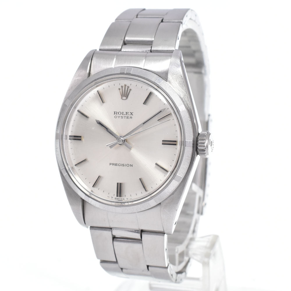 ROLEX Oyster Precision 6427 vintage Cal.1225 Silver Dial Hand Winding Men's
 Watch N#150030