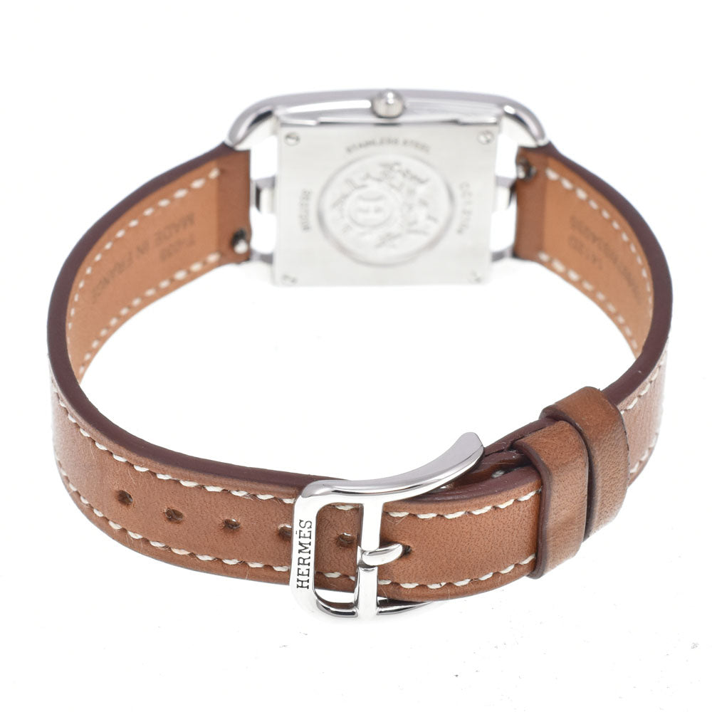 HERMES Cape Cod CC1.210a 8P diamond White shell Dial Quartz Ladies
 Watch J#150041