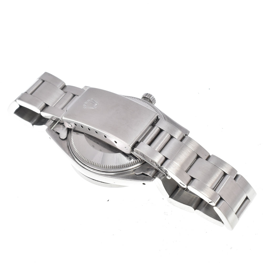 ROLEX Oyster perpetual date 15010 vintage Finely Engine Turned Bezel Silver Dial Automatic Men's
 Watch I#150052
