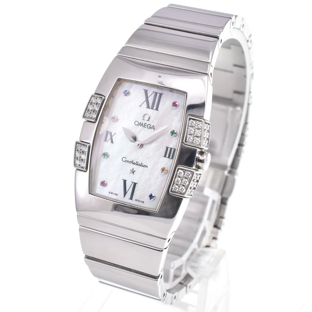 OMEGA Constellation Kalecuadrera 1586.79 Diamond Bezel White shell Dial Quartz Ladies
 Watch K#150059
