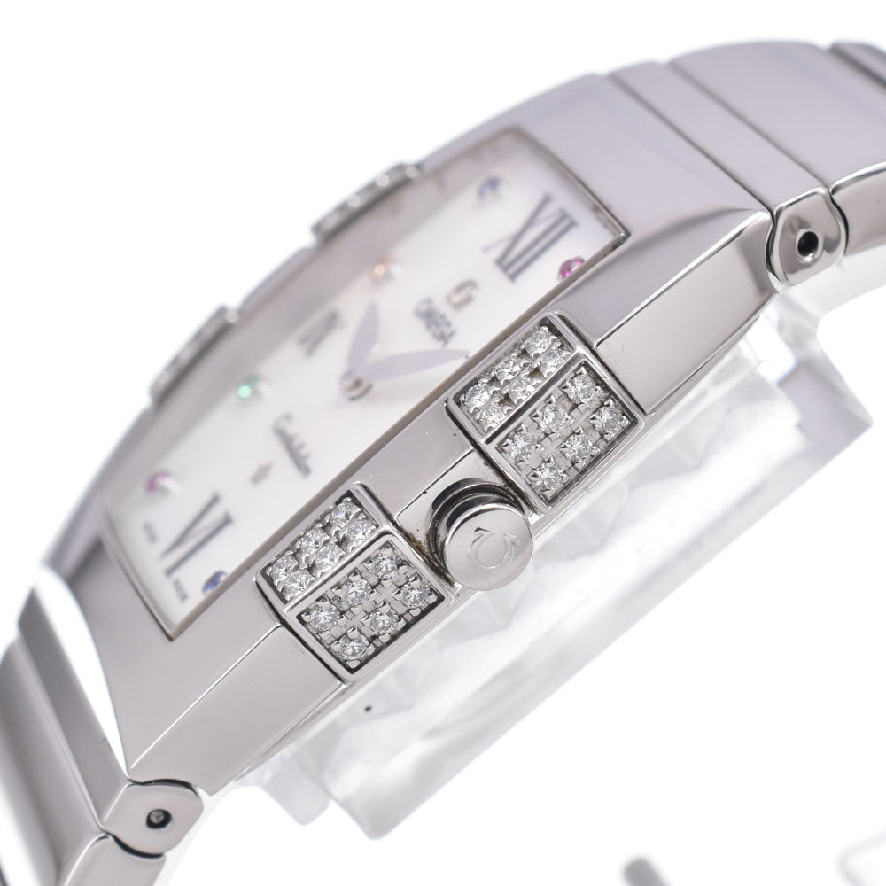 OMEGA Constellation Kalecuadrera 1586.79 Diamond Bezel White shell Dial Quartz Ladies
 Watch K#150059