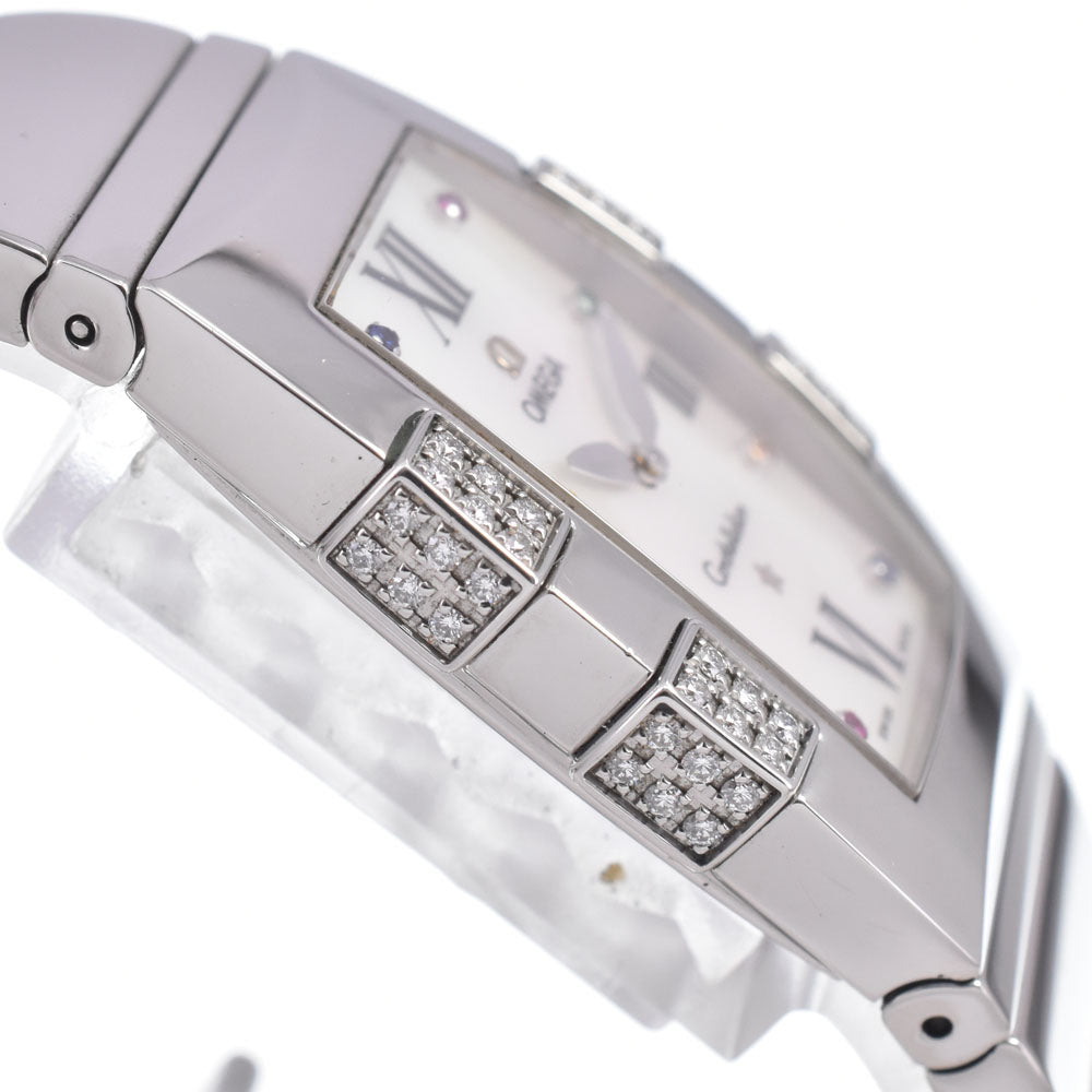 OMEGA Constellation Kalecuadrera 1586.79 Diamond Bezel White shell Dial Quartz Ladies
 Watch K#150059