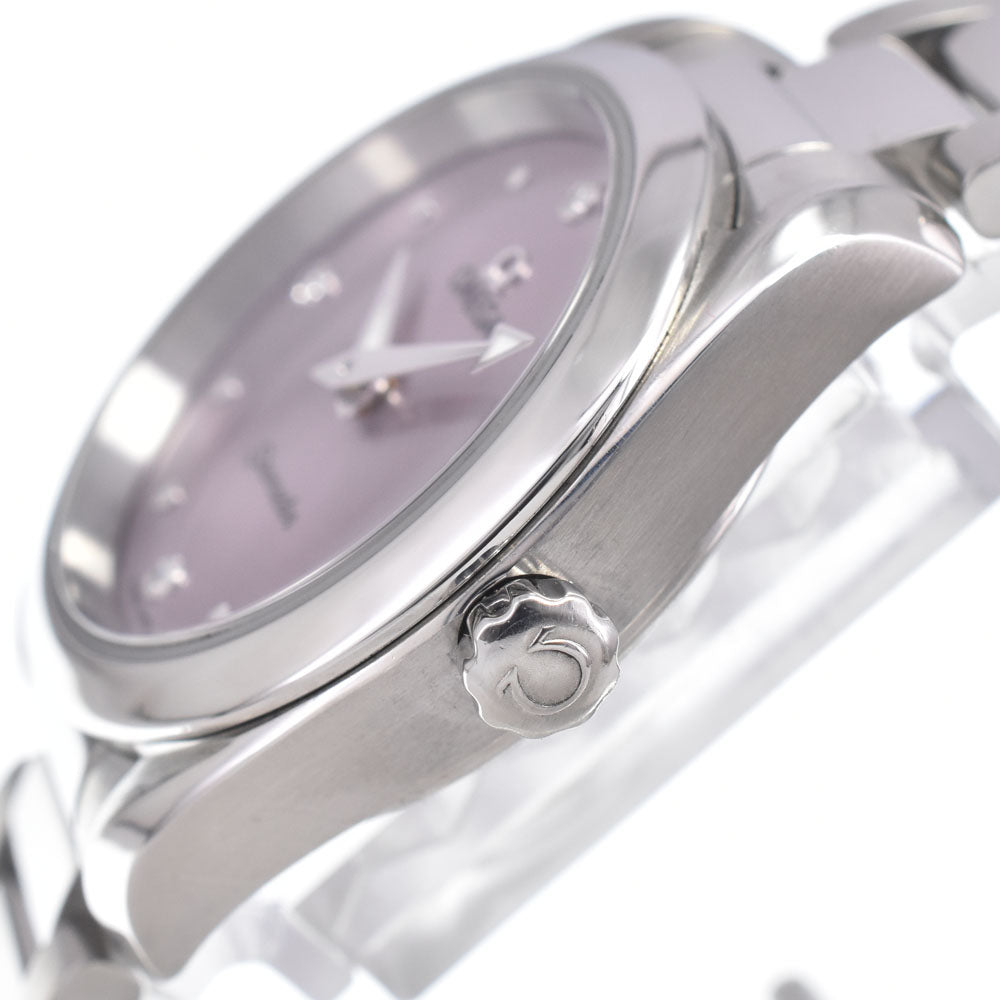with paper OMEGA Seamaster Aqua Terra 220.10.28.60.60.001 4P Diamond Violet Dial Quartz Ladies
 Watch I#150062