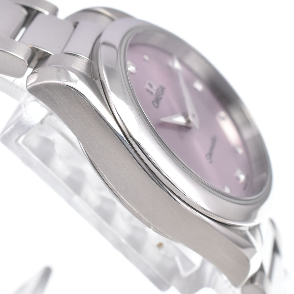 with paper OMEGA Seamaster Aqua Terra 220.10.28.60.60.001 4P Diamond Violet Dial Quartz Ladies
 Watch I#150062