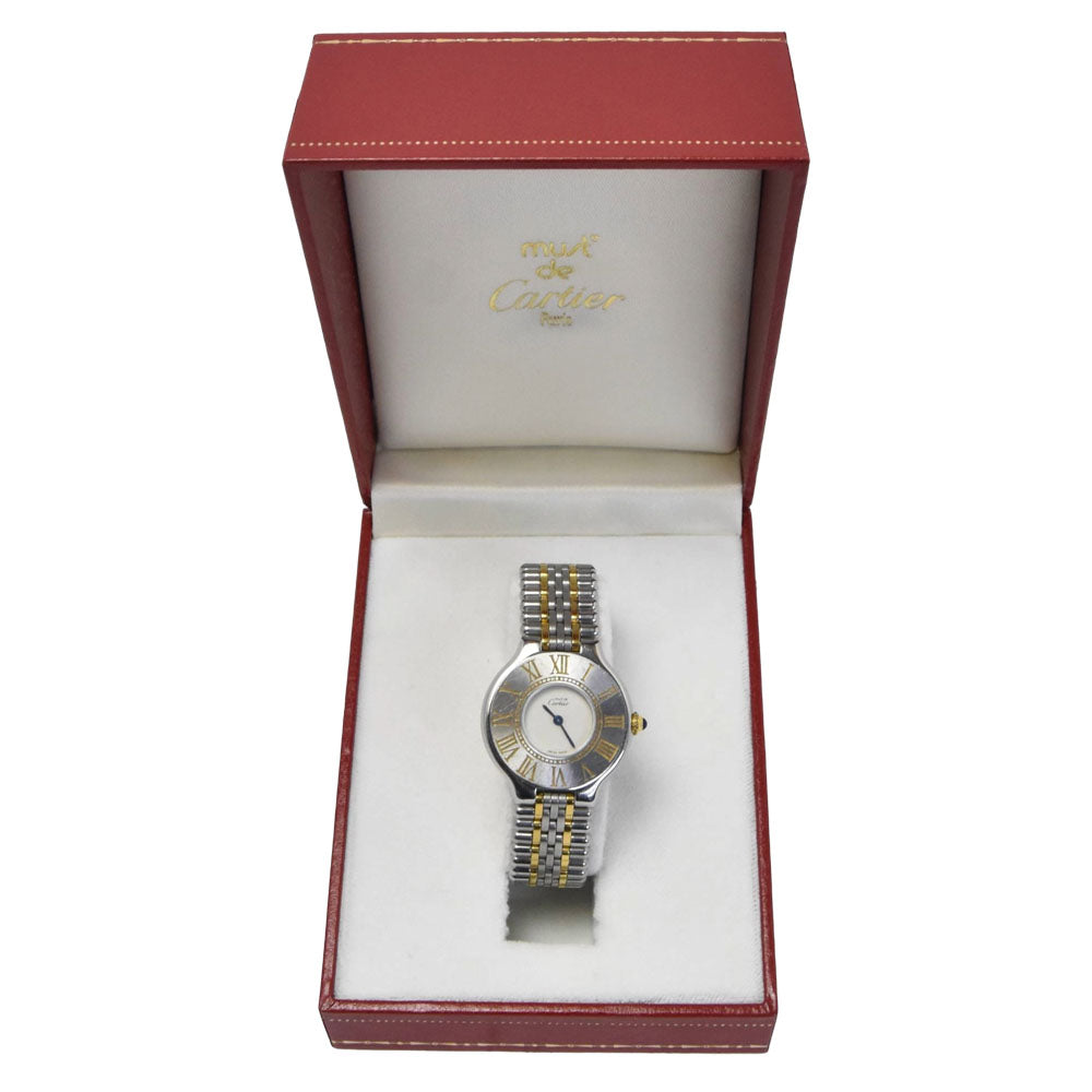 CARTIER Must21 SM Silver Dial Quartz Ladies
 Watch J#150063