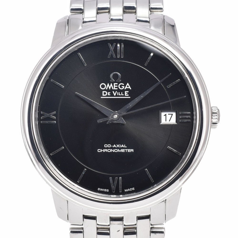 with paper OMEGA De Ville 424.10.37.20.01.001 Date CO-AXIAL black Dial Automatic Men's
 Watch J#150064