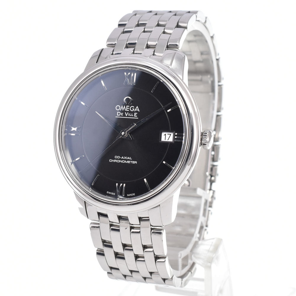 with paper OMEGA De Ville 424.10.37.20.01.001 Date CO-AXIAL black Dial Automatic Men's
 Watch J#150064