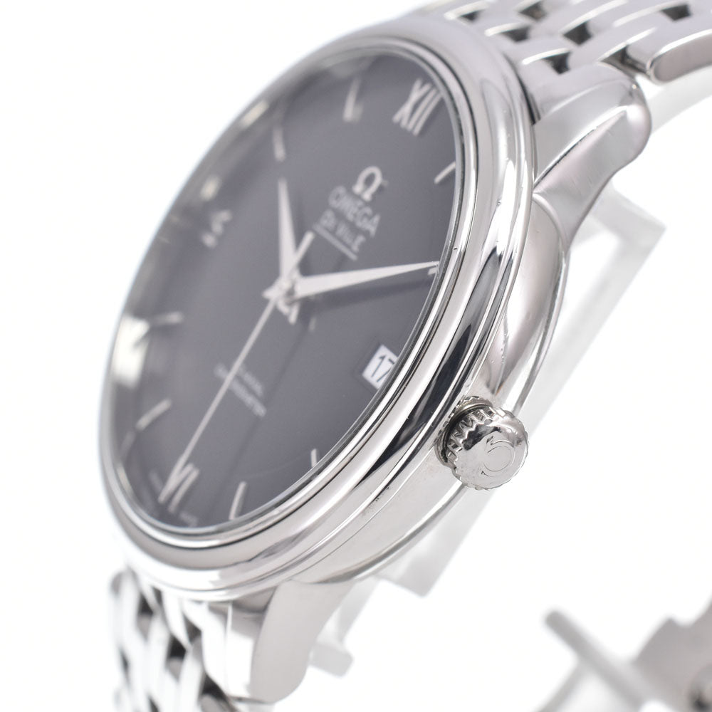 with paper OMEGA De Ville 424.10.37.20.01.001 Date CO-AXIAL black Dial Automatic Men's
 Watch J#150064