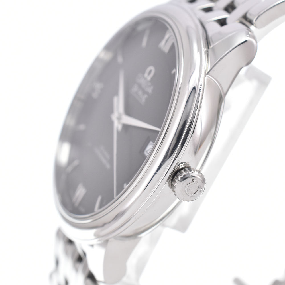 with paper OMEGA De Ville 424.10.37.20.01.001 Date CO-AXIAL black Dial Automatic Men's
 Watch J#150065