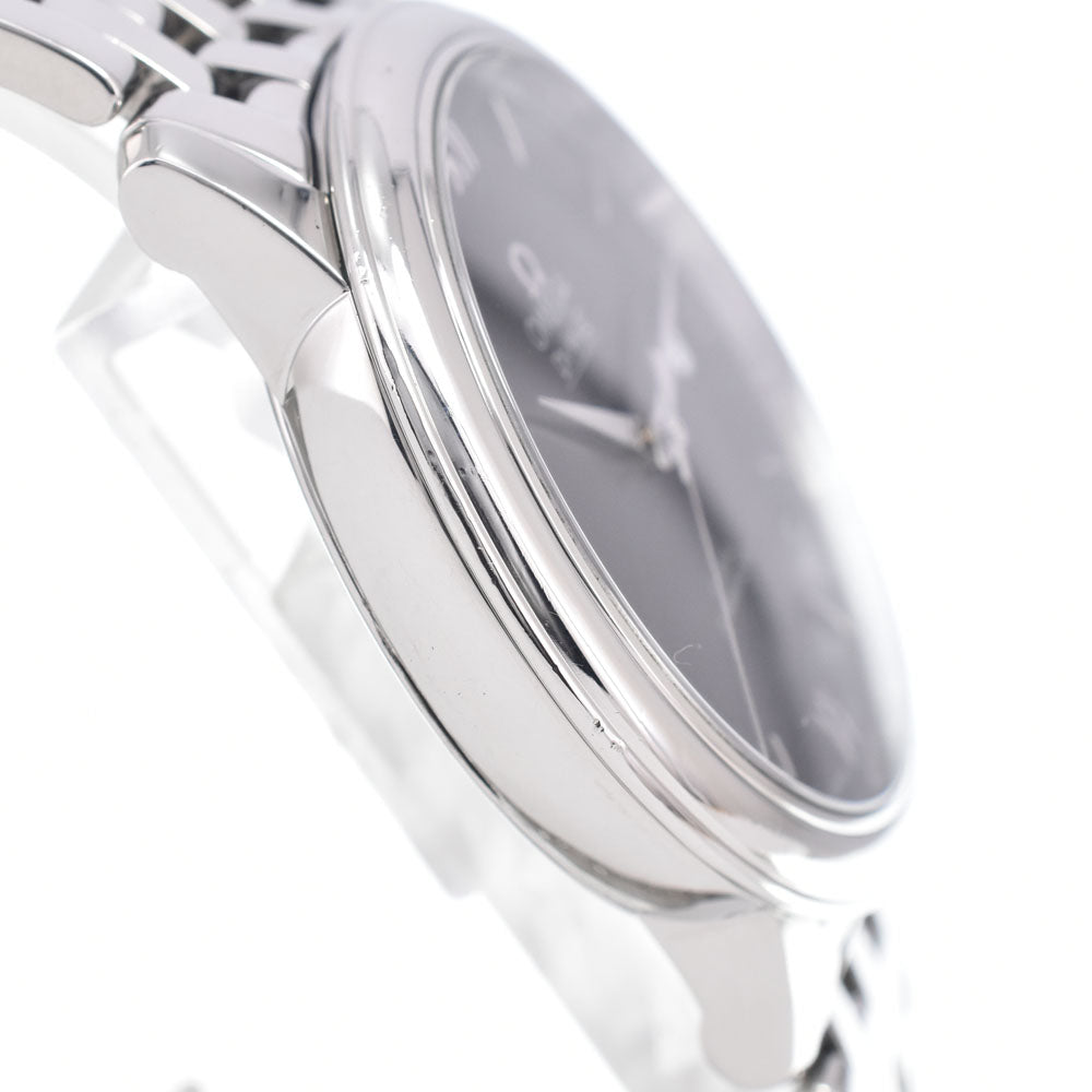 with paper OMEGA De Ville 424.10.37.20.01.001 Date CO-AXIAL black Dial Automatic Men's
 Watch J#150065