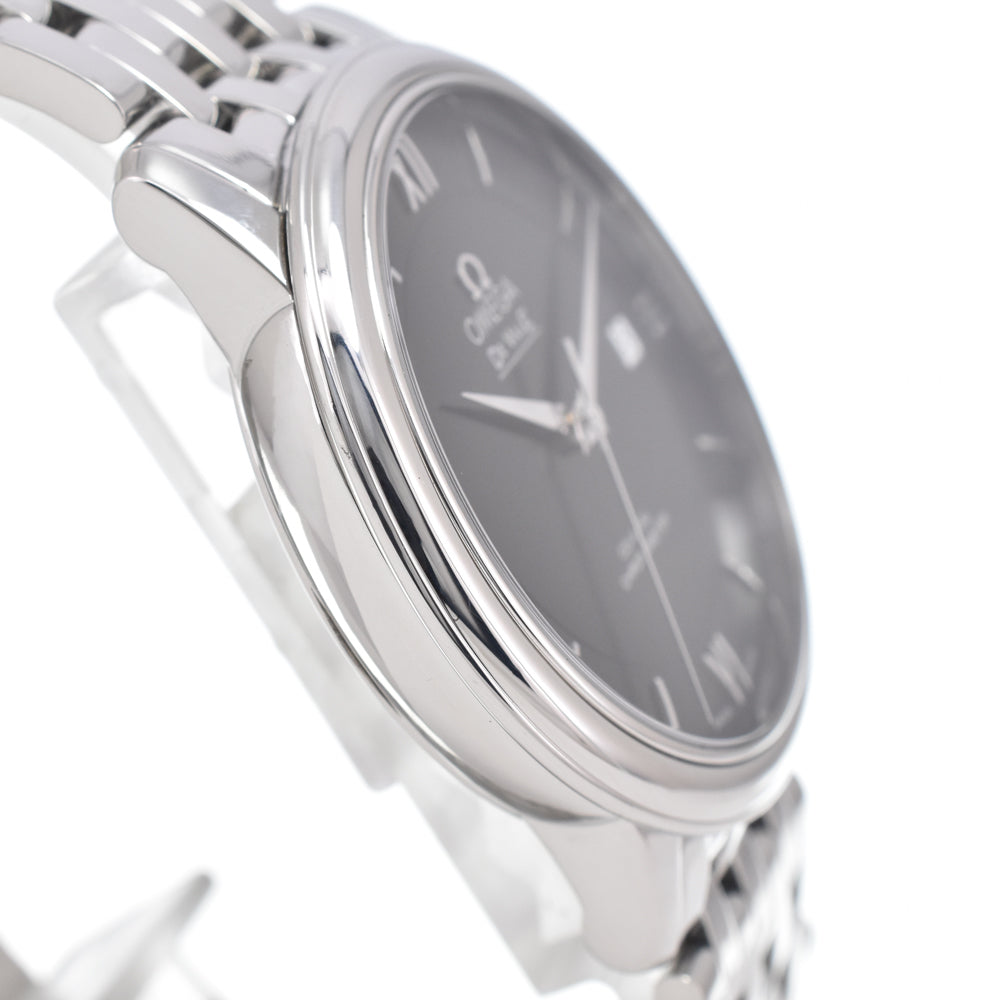with paper OMEGA De Ville 424.10.37.20.01.001 Date CO-AXIAL black Dial Automatic Men's
 Watch I#150073