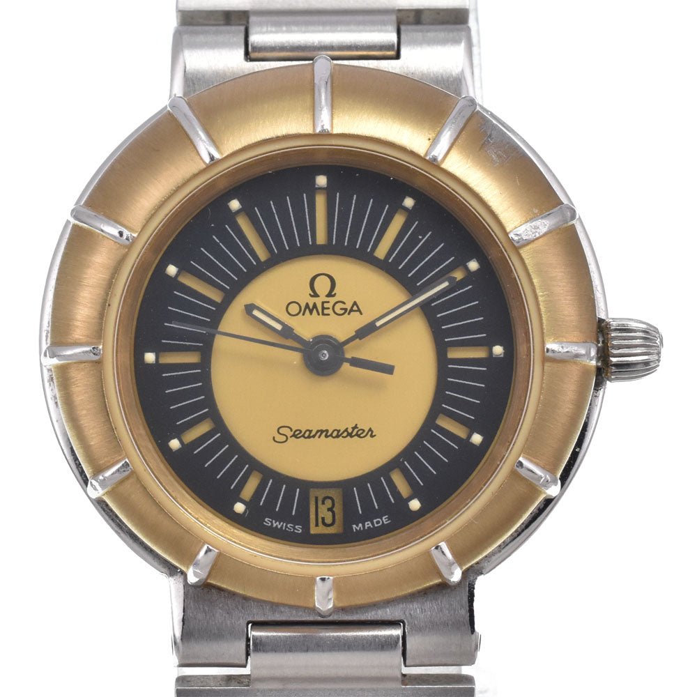 OMEGA Seamaster Dynamic Black / gold Dial Quartz Ladies
 Watch J#150074